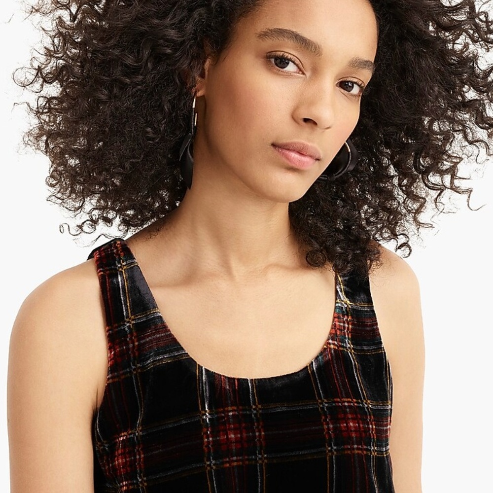 J. Crew NWT Velvet tank top in Stewart tartan - Picture 5 of 5
